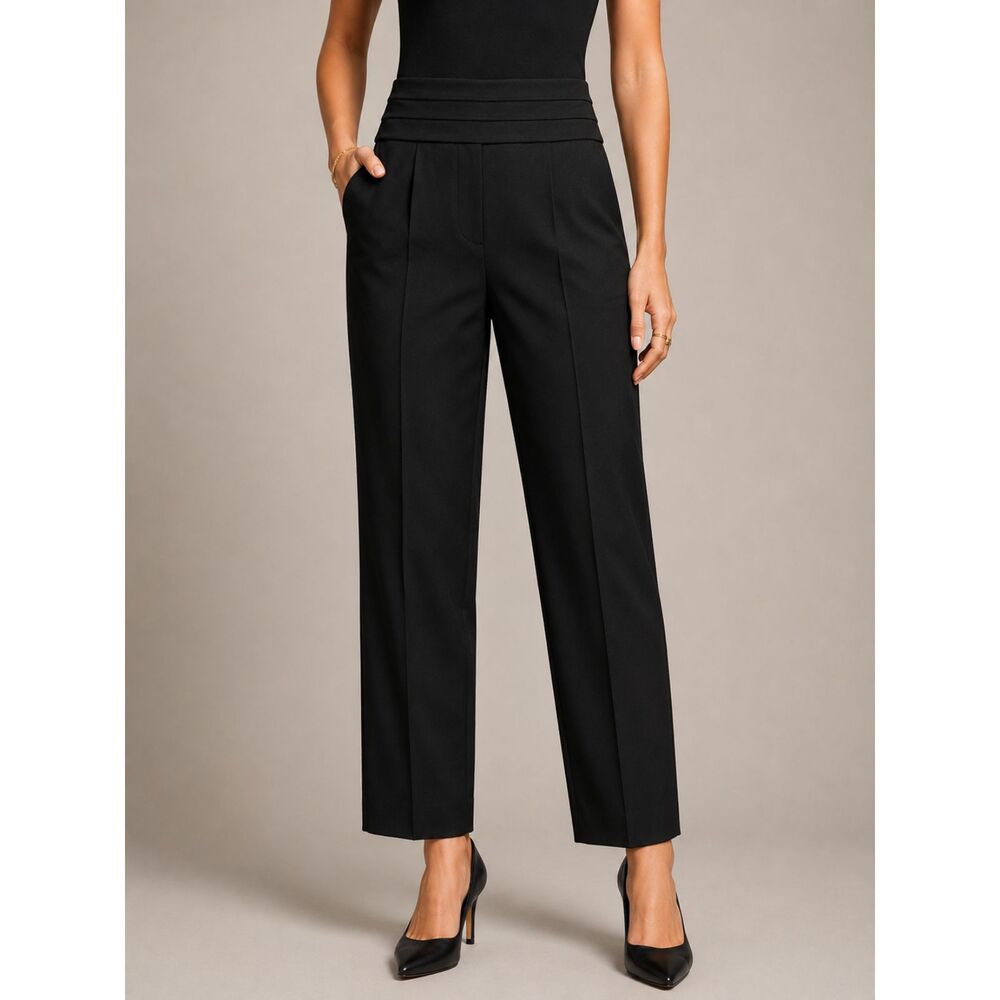 Clifford & Wills Black Straight Leg Dress Pants Womens 10 Career Office Trouser